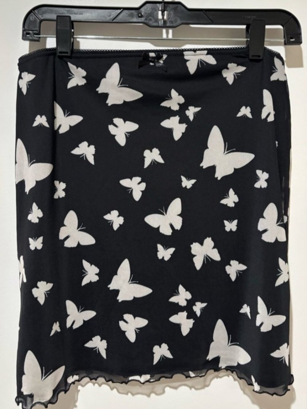 Black Butterfly Print Skirt - Women's🎁